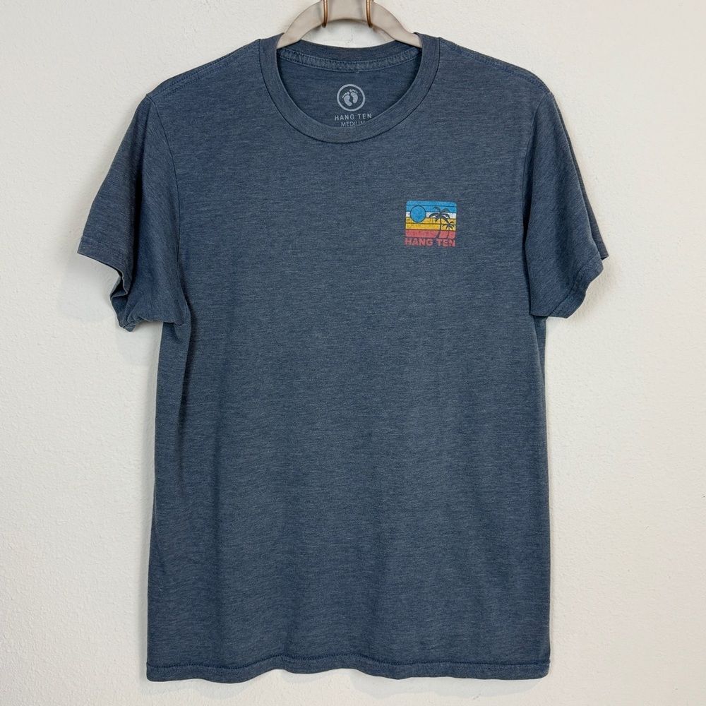Hang Ten Blue Beach Graphic Short Sleeve T-shirt M
